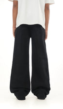 Jet Black Wideleg Denim