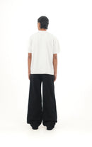 Jet Black Wideleg Denim