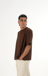WF Chocolate Brown Boxy Tee