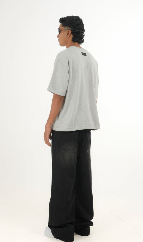 WF Grey Melange Boxy Tee