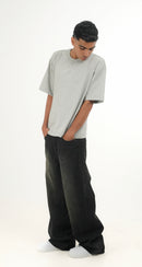 WF Grey Melange Boxy Tee
