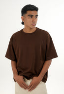 WF Chocolate Brown Boxy Tee