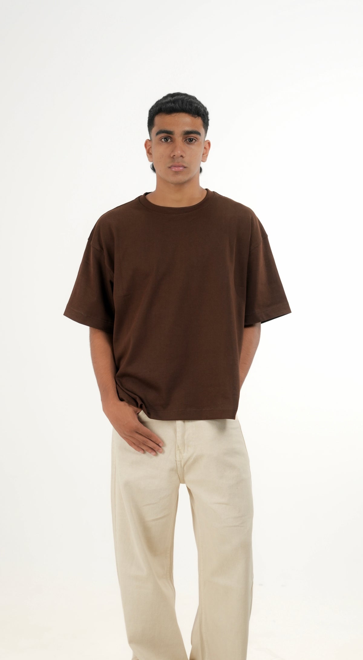 WF Chocolate Brown Boxy Tee