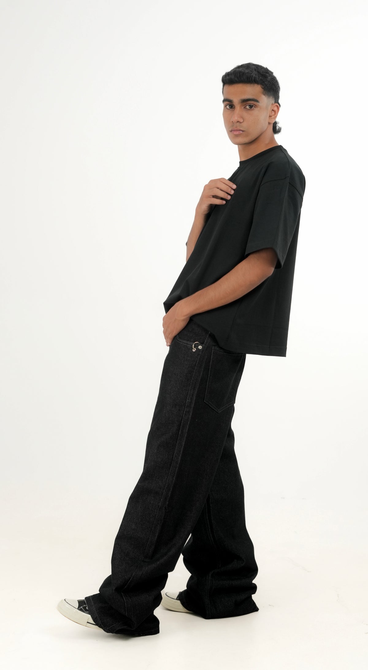 WF Black Boxy Tee