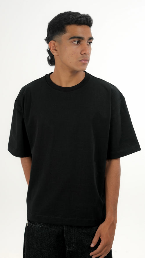WF Black Boxy Tee