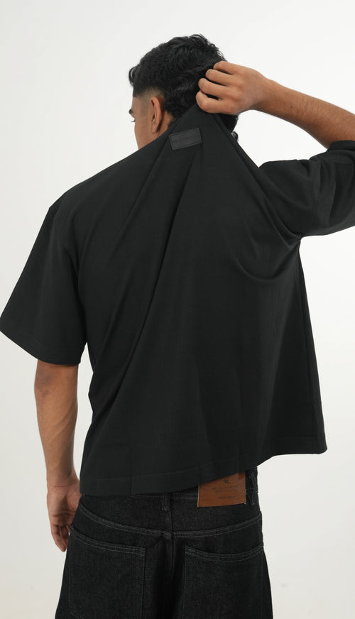 WF Black Boxy Tee