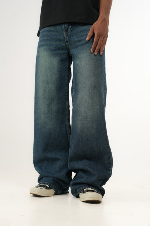 Vintage Blue Washed Denim