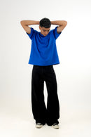 Jet Black Wideleg Denim