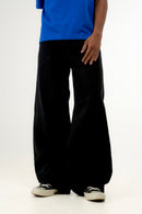 Jet Black Wideleg Denim