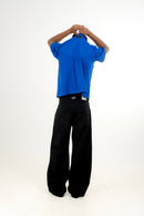 Jet Black Wideleg Denim