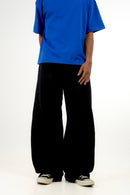 Jet Black Wideleg Denim