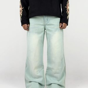 Frost Wash Relaxed Jeans