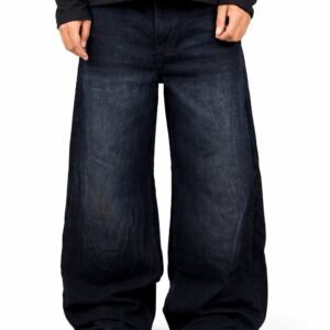Ash Black Wide Denim