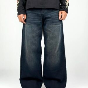 Shadow Black Wide Denim