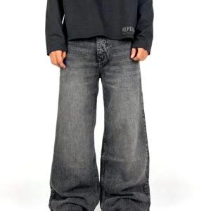 Smoke Fade Wide Denim